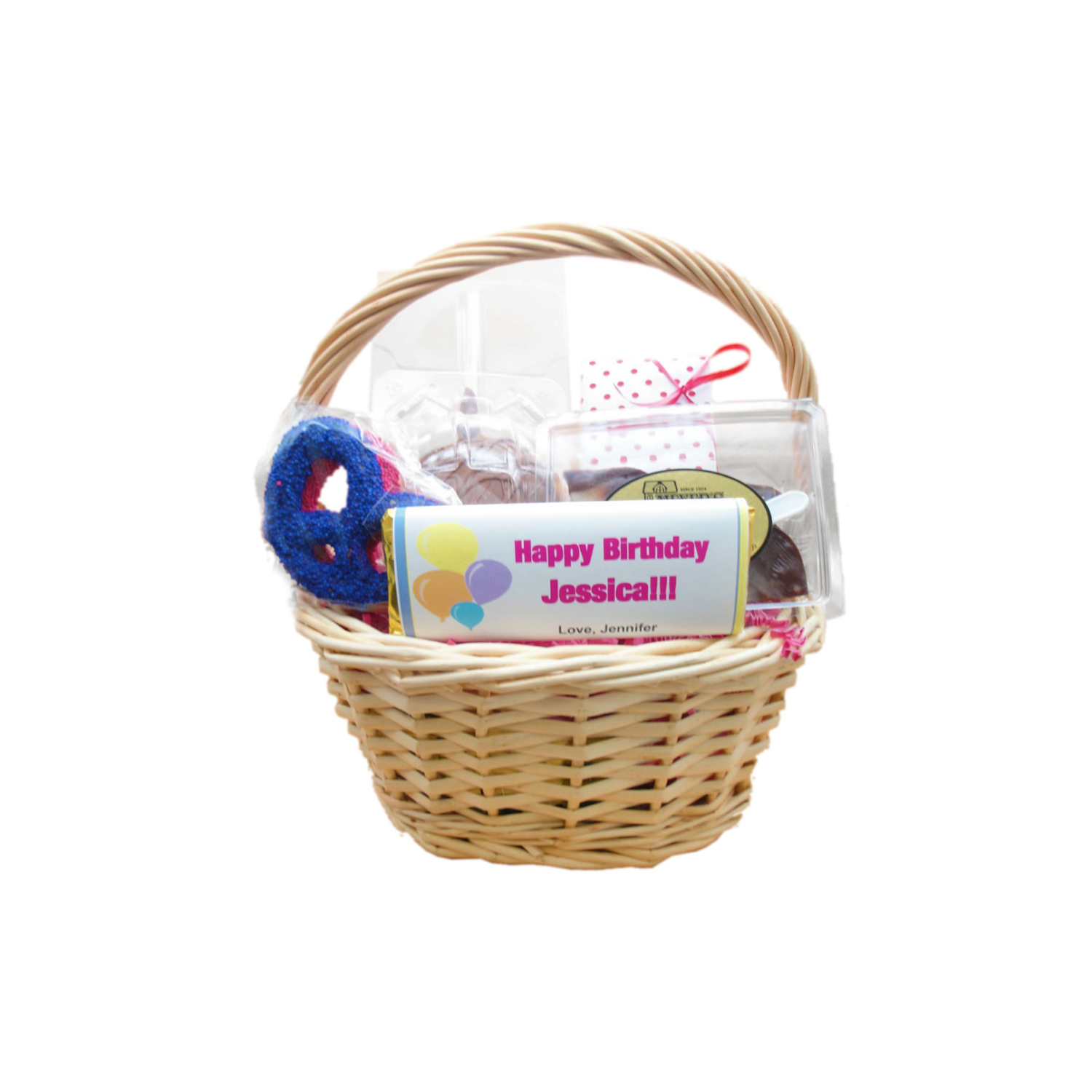 birthday basket medium wicker