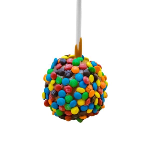 M&M and caramel apple