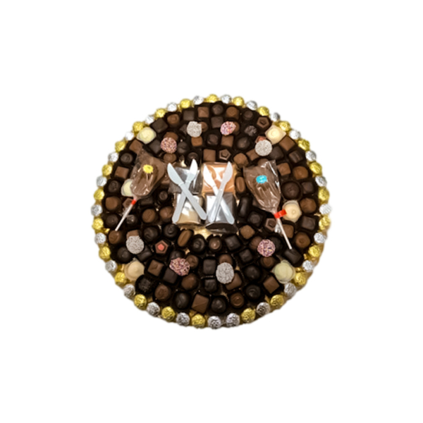 chocolate and fudge tray
