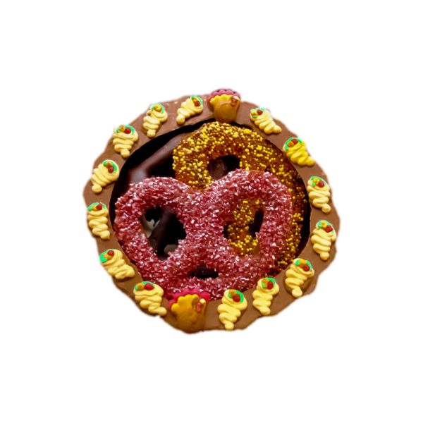 cornucopia with pretzels
