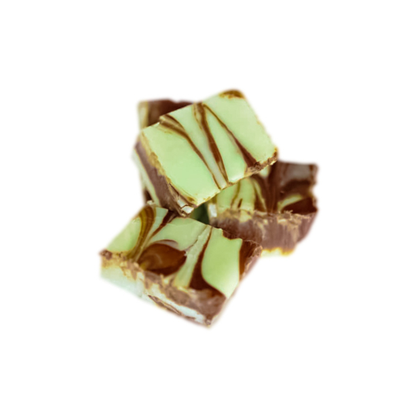 mint chocolate swirl fudge
