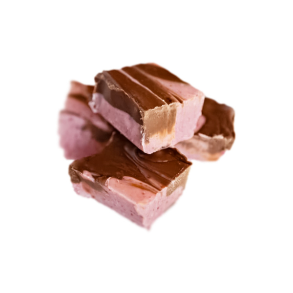 raspberry chocolate swirl fudge